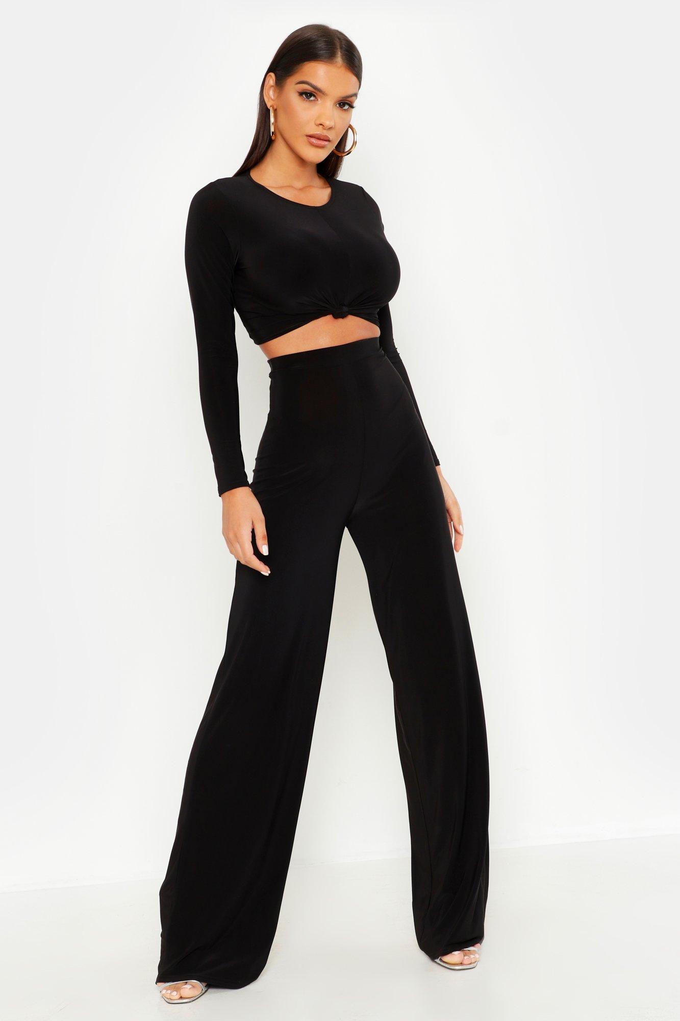 womens black co ord